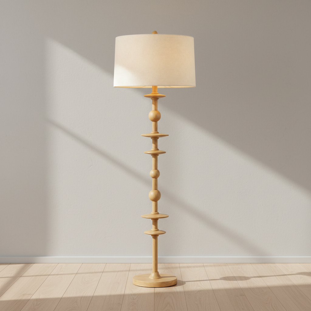 Jefferson Heights oak floor light shown from the front on white